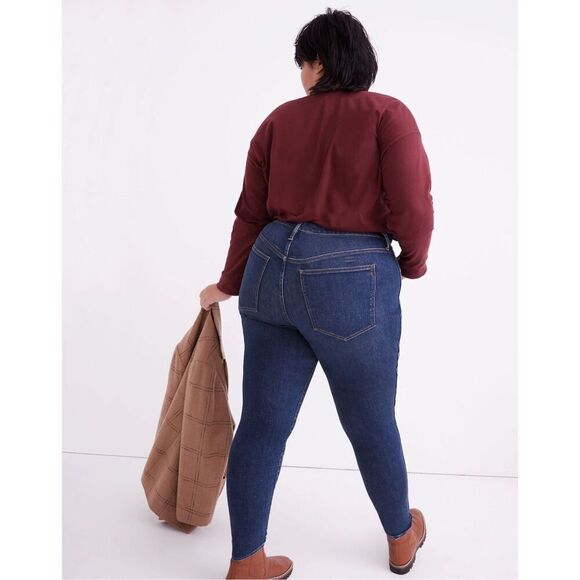 Madewell Plus 9" Mid-Rise Skinny Jeans in Skillman Wash NC432 Size 20W - Picture 5 of 8